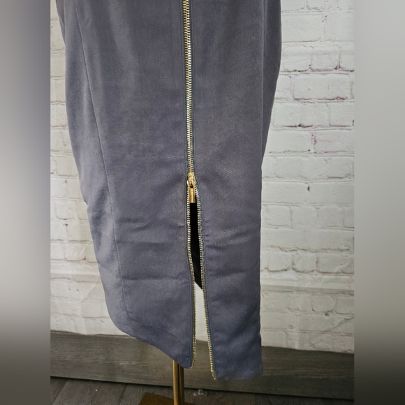 Celeb Boutique Vintage Leather Dress with Snake Contrast | Gray | Small | EUC - Picture 11 of 13